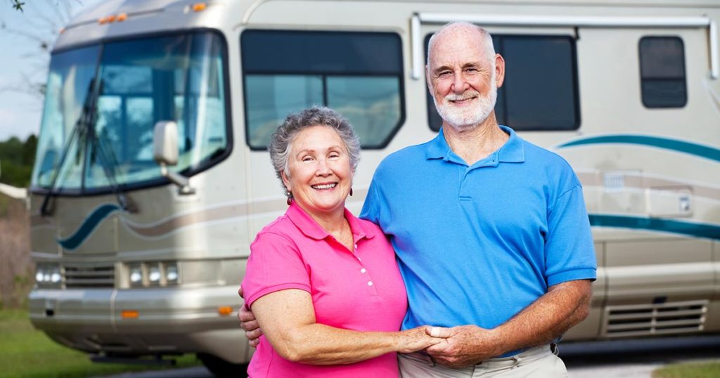 Retired couple with RV