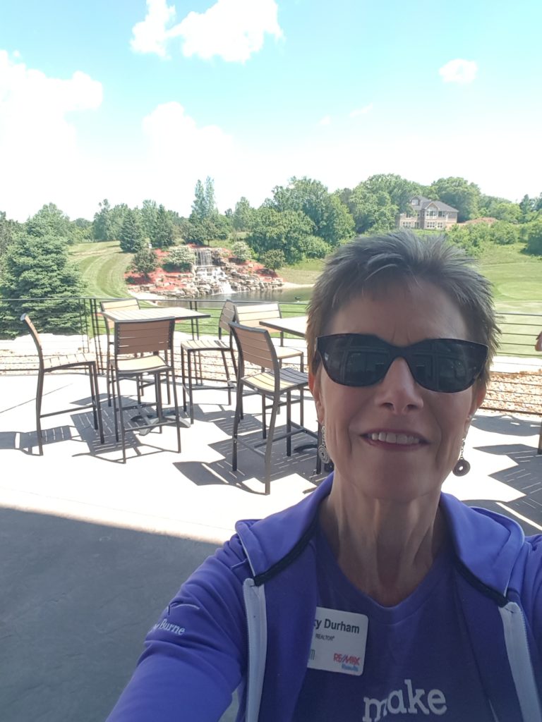 Becky Durham volunteering at HHF Golf Tournament