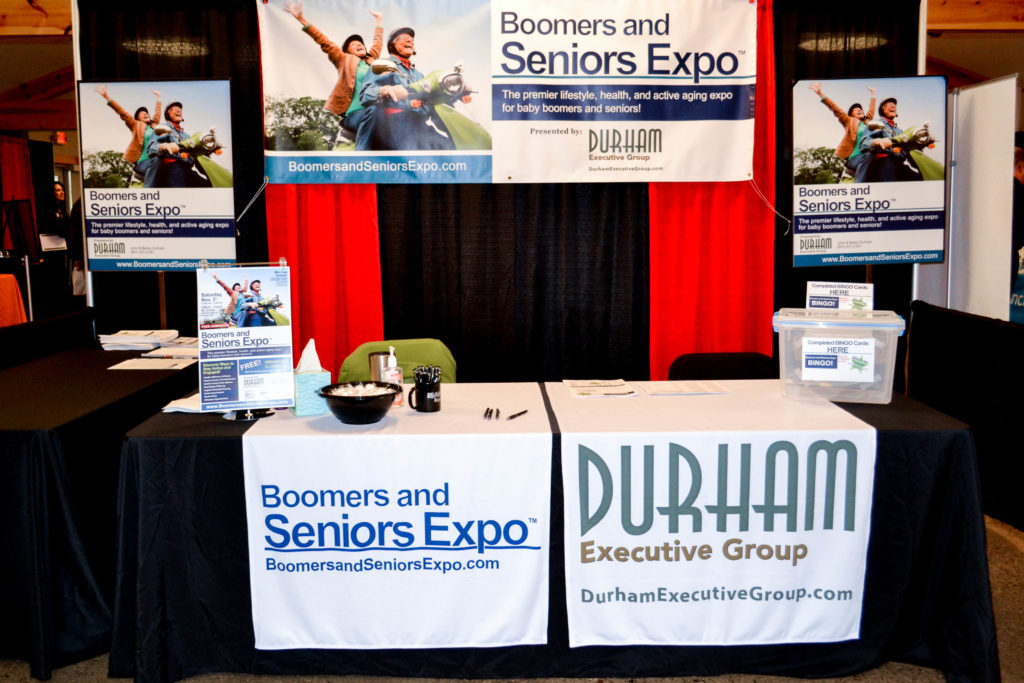 Registration Desk for the Woodbury MN Boomers and Seniors Expo