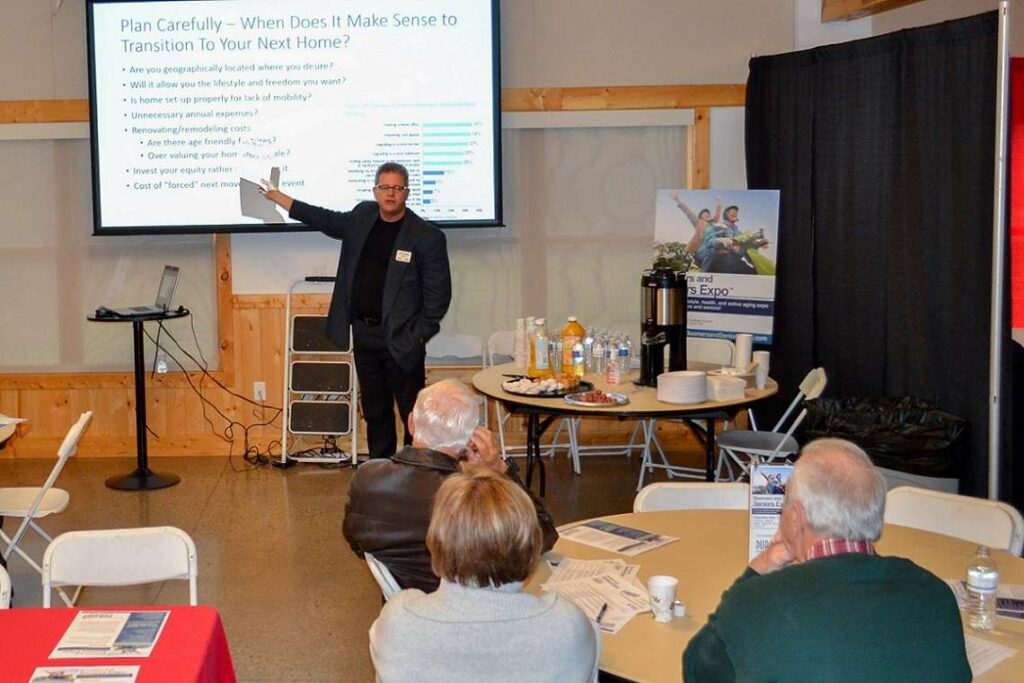 Training photo of John Durham presenting to Realtors