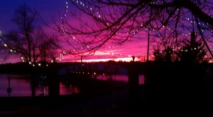 Sunset from downtown Hudson WI by the famous Hudson arch www.durhamexecutivegroup.com