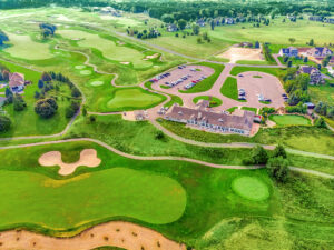 Troy Burne Golf Clubhouse with fairways and tee-boxes